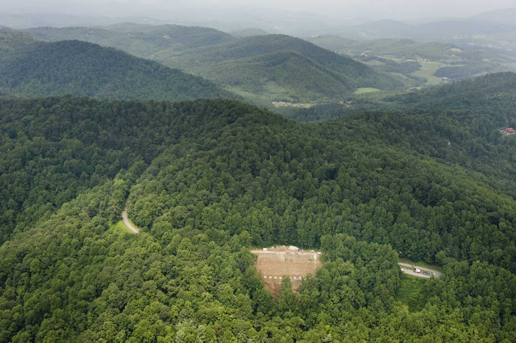 Blue Ridge Parkway site for landslide prevention project