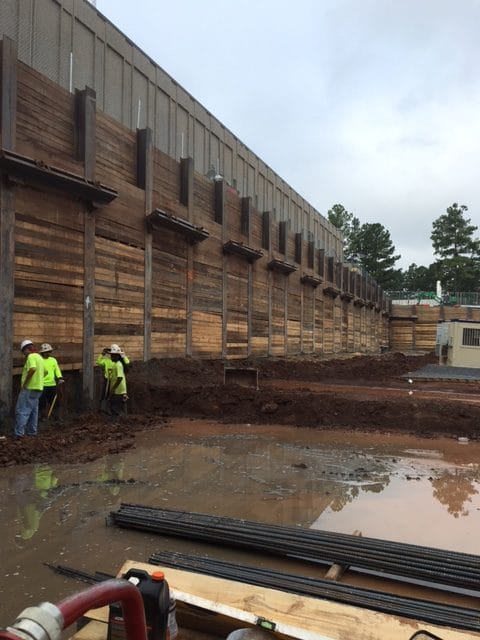 Anchored Soldier Pile Wall