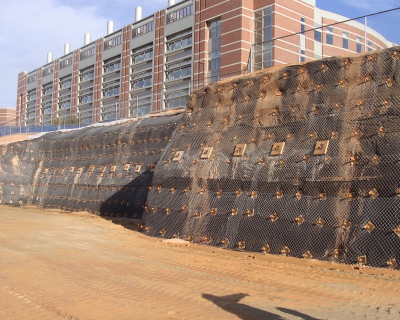 Hunt Library Driven Soil Nail Walls