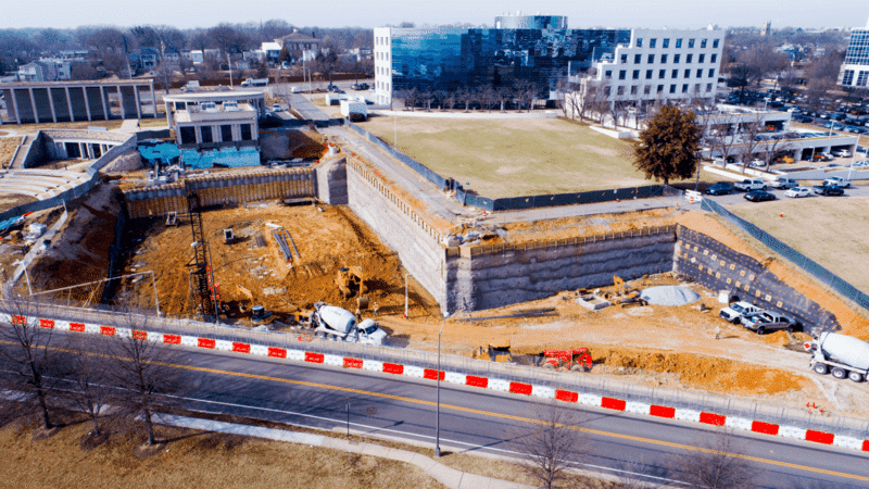Virginia War Memorial Shoring Support